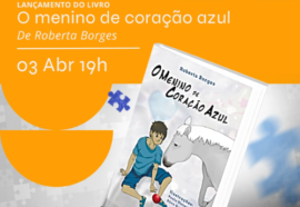   “O menino do coração azul” é nome do livro e Davi é o menino protagonista da obra